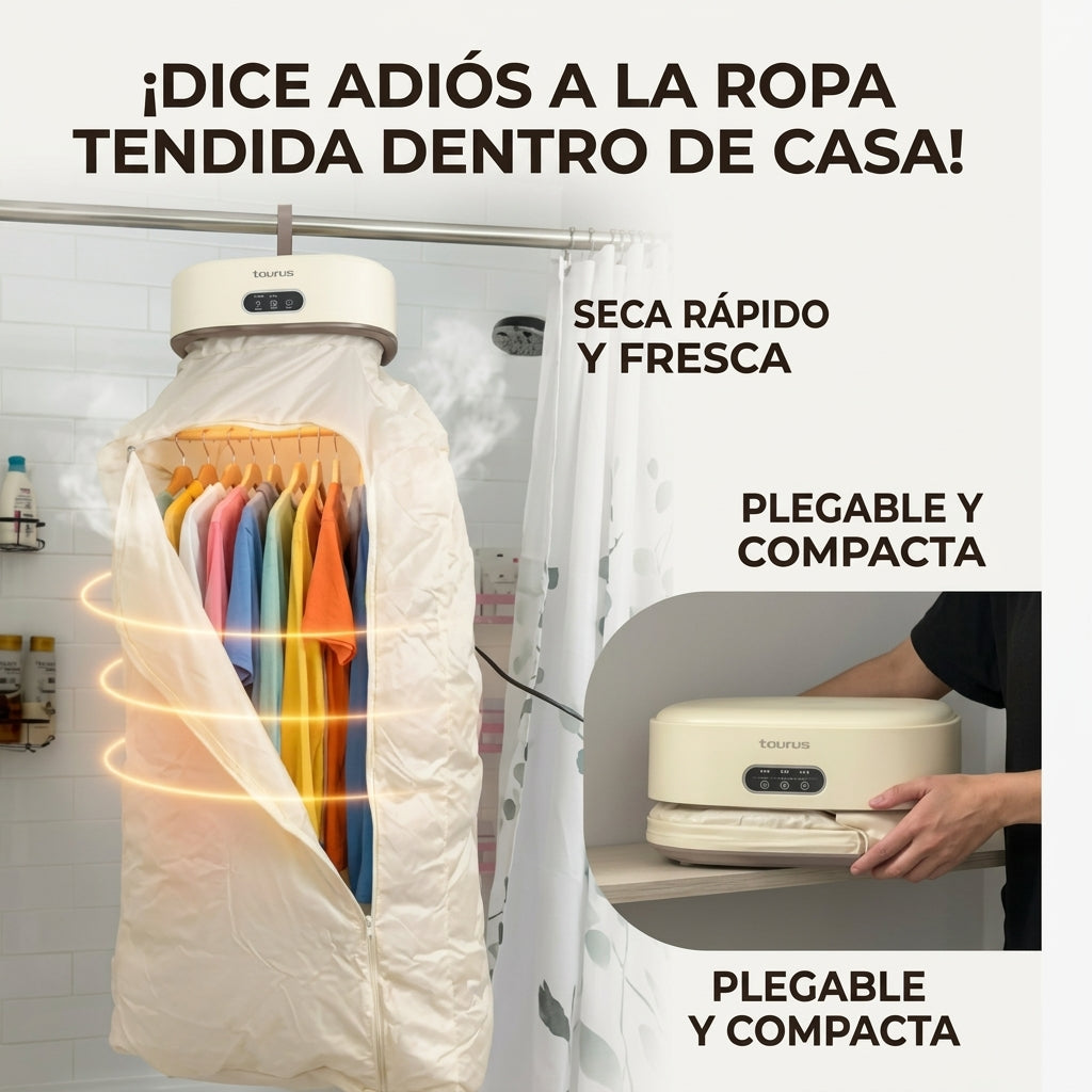 Secadora portátil de ropa multifuncional con UV y Control inteligente