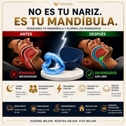 Férula bucal antirronquidos